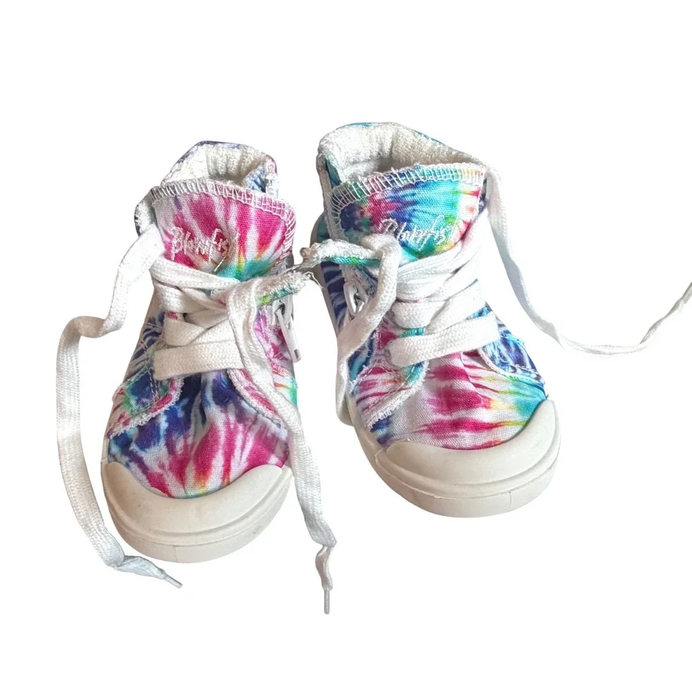 Blowfish Malibu Kids Valara-T Tie Dye High Top Sneakers Multi‎ Color Size 7M